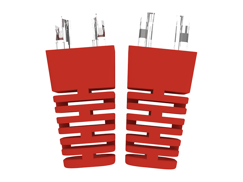 02-107-008 Alívio de tensão PC+PVC RJ45 02-107-008 Alívio de tensão PC+PVC RJ45